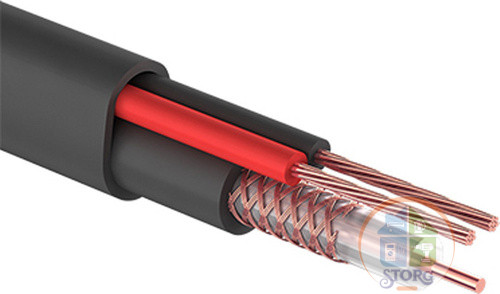 Кабель KBK-П-2 +2x0,50 мм² (Cu/CCA) (96) черный (бухта 200 м) PROconnect