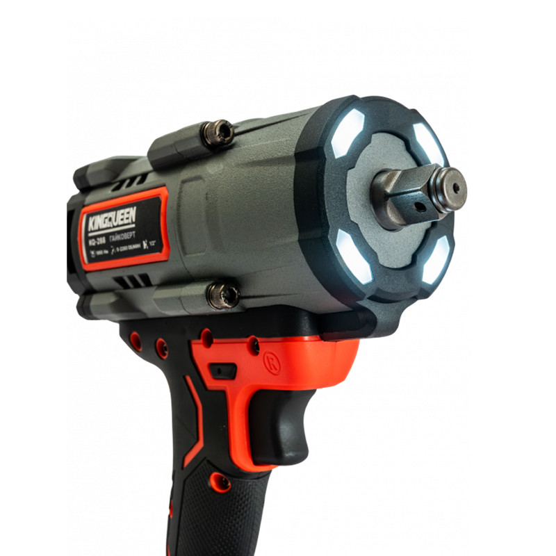 Гайковерт бесщеточный KINGQUEEN 2 АКБ 21В, 1/2, 1000N/m, KQ-288