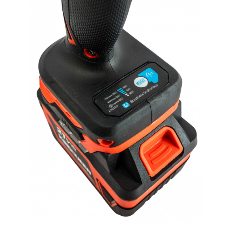 Гайковерт бесщеточный KINGQUEEN 2 АКБ 21В, 1/2, 1000N/m, KQ-288