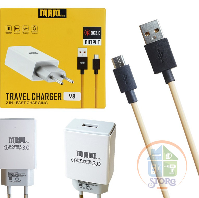 СЗУ MRM MR41m QC3.0 Fast Charge 1USB Micro 1000mm