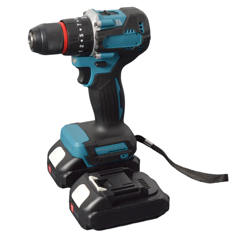 Шуруповерт аккумуляторный бесщеточный  Мак 21в  (2 Акб 2 Ah кейс)