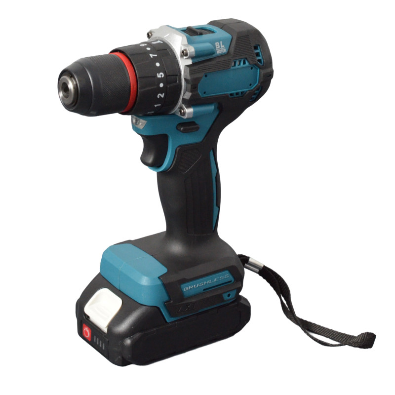 Шуруповерт аккумуляторный бесщеточный  Мак 21в  (2 Акб 2 Ah кейс)