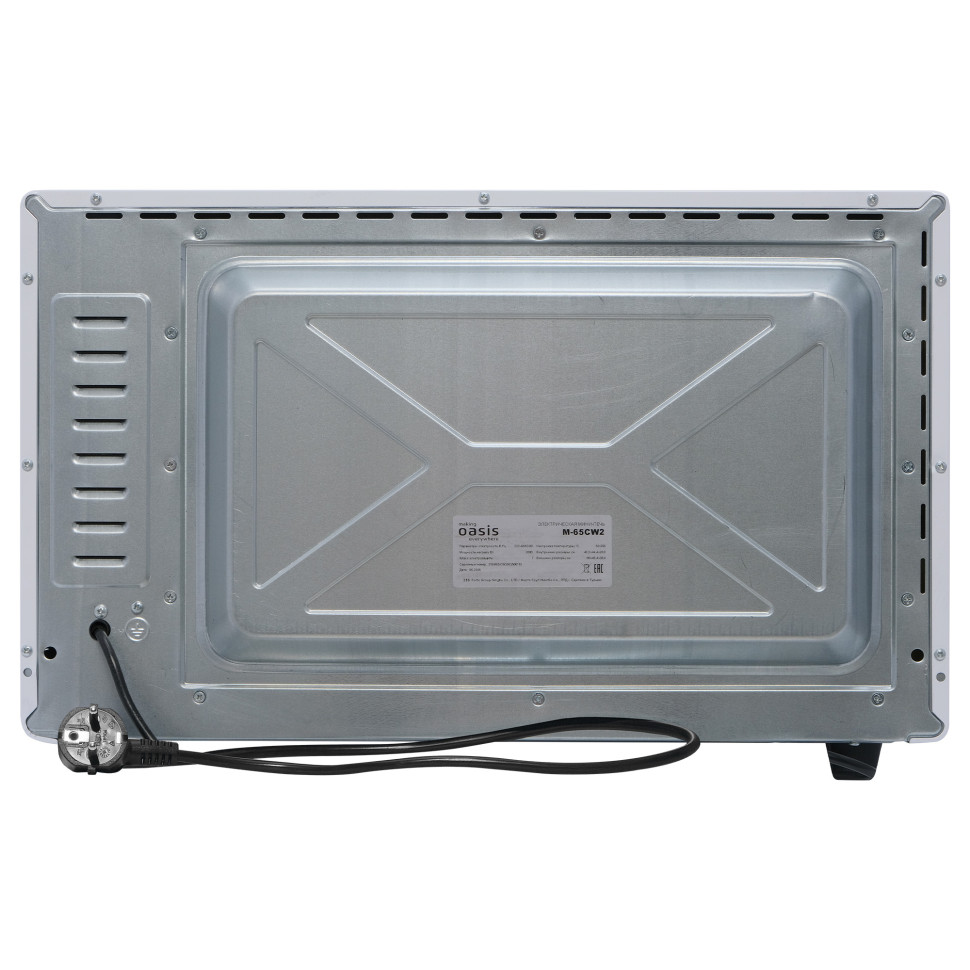 Духовой шкаф OASIS everywhere M-65CW2, Белый, 65л, 2000Вт, Конвекция, 5 реж., 2-е стекло, 50-250 °С