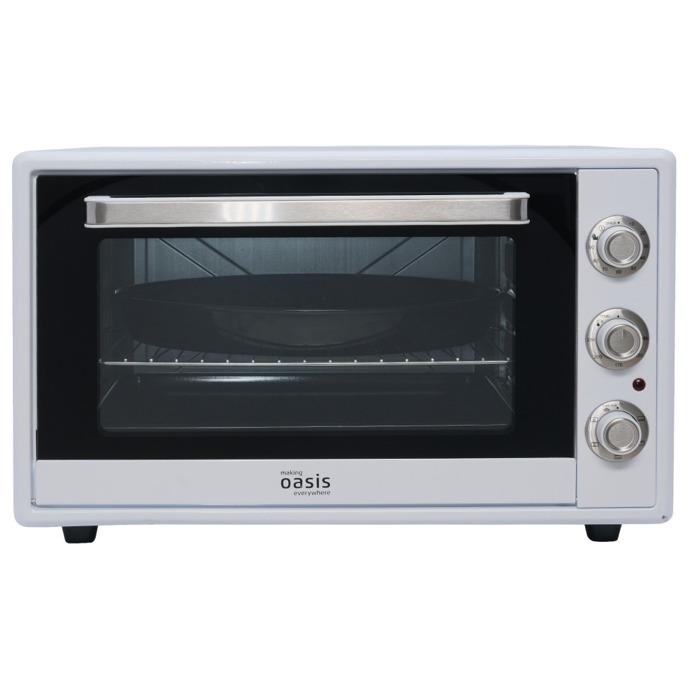 Духовой шкаф OASIS everywhere M-65CW2, Белый, 65л, 2000Вт, Конвекция, 5 реж., 2-е стекло, 50-250 °С