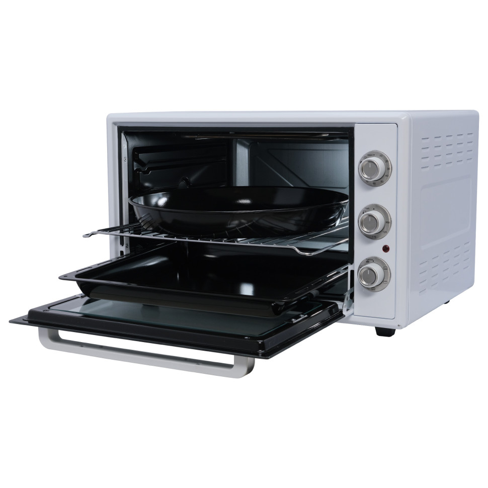 Духовой шкаф OASIS everywhere M-65CW2, Белый, 65л, 2000Вт, Конвекция, 5 реж., 2-е стекло, 50-250 °С