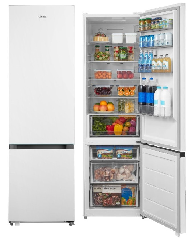 Холодильник Midea MDRB509FGF01ID, 271/100л, мороз.снизу, инвертор, No Frost, 301 кВт·ч, 201х59,5х57