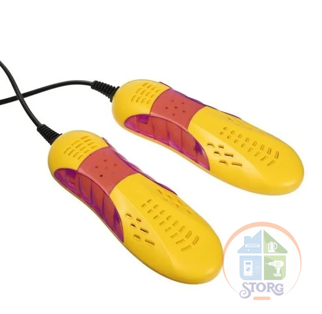 АКЦИЯ! Сушилка для обуви SAKURA SA-8156V (Желтый/Розовый; 10Вт; Размер 34-45; Пластик;Темп 30-65С)