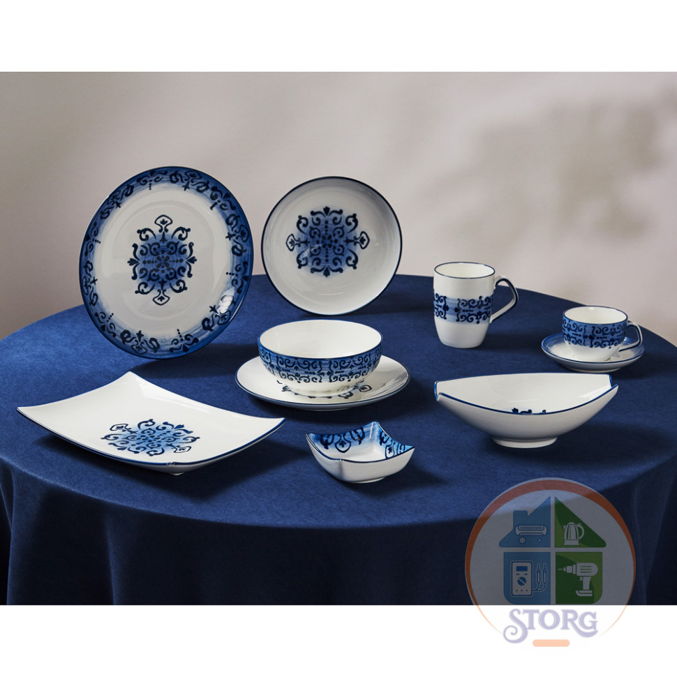 Салатник Ivlev Chef Этника, 20,5x20,5x5см, фарфор