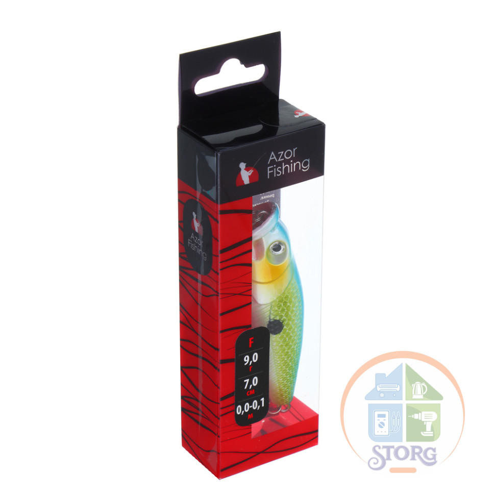 AZOR FISHING Поппер "Хантер" 70мм, 9,0г, F, 0-0,10м, 5 цветов