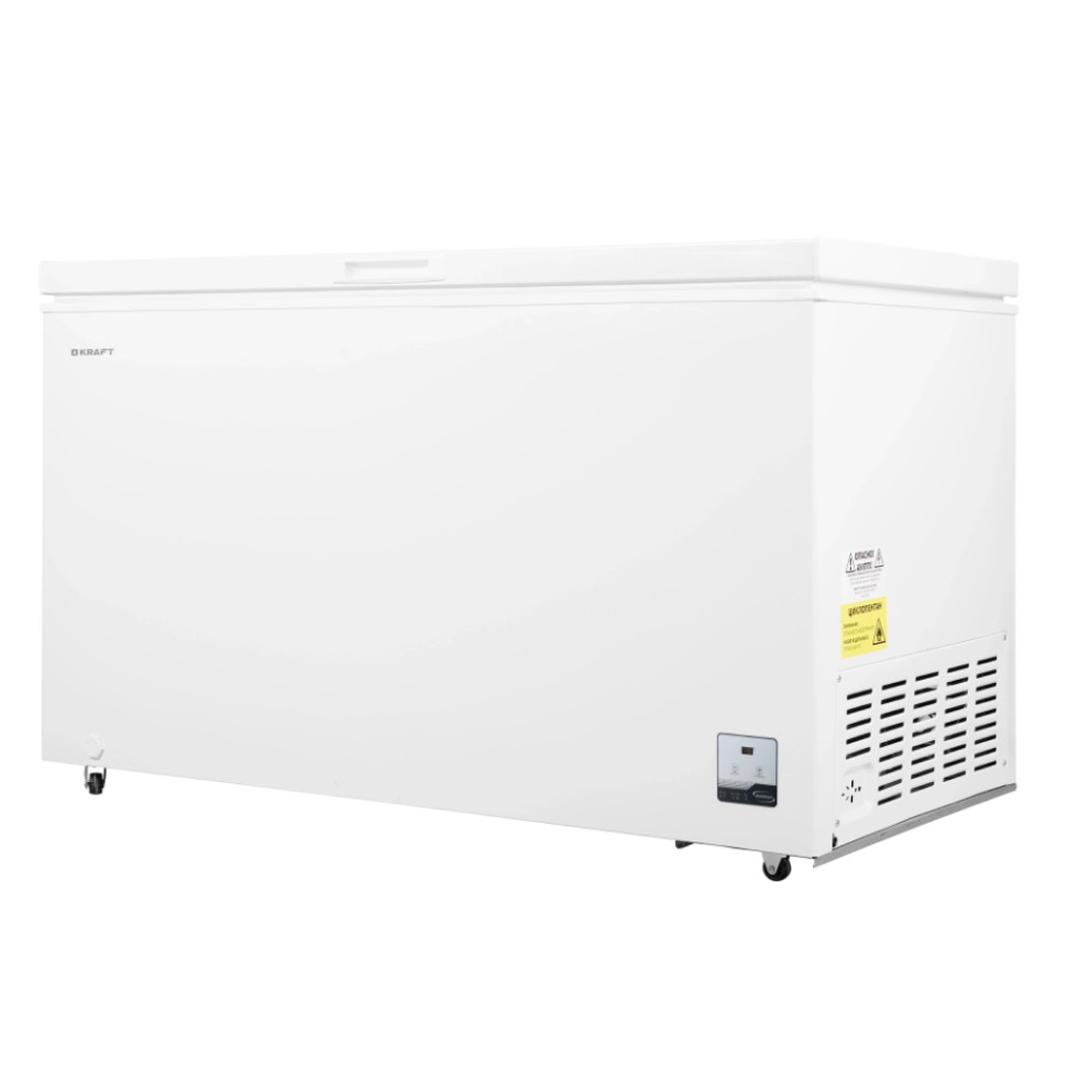 Морозильный ларь KRAFT BD (W)-460BLR, Белый, 422л, 28кг/сут, инверт.мотор, 136,5х73х83,5см