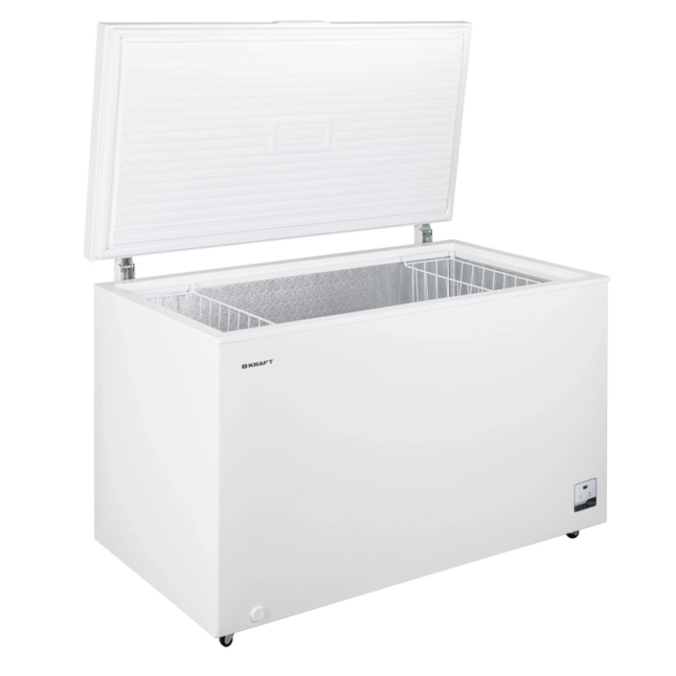 Морозильный ларь KRAFT BD (W)-460BLR, Белый, 422л, 28кг/сут, инверт.мотор, 136,5х73х83,5см