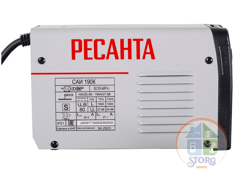 Сварочный аппарат Ресанта САИ-190К инвертор ММА DC