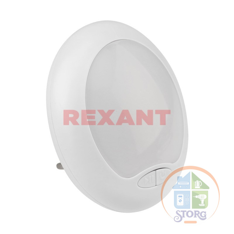 Ночник светодиодный «Многоцветный» 220 В REXANT 75-0305 8 режимов RGB
