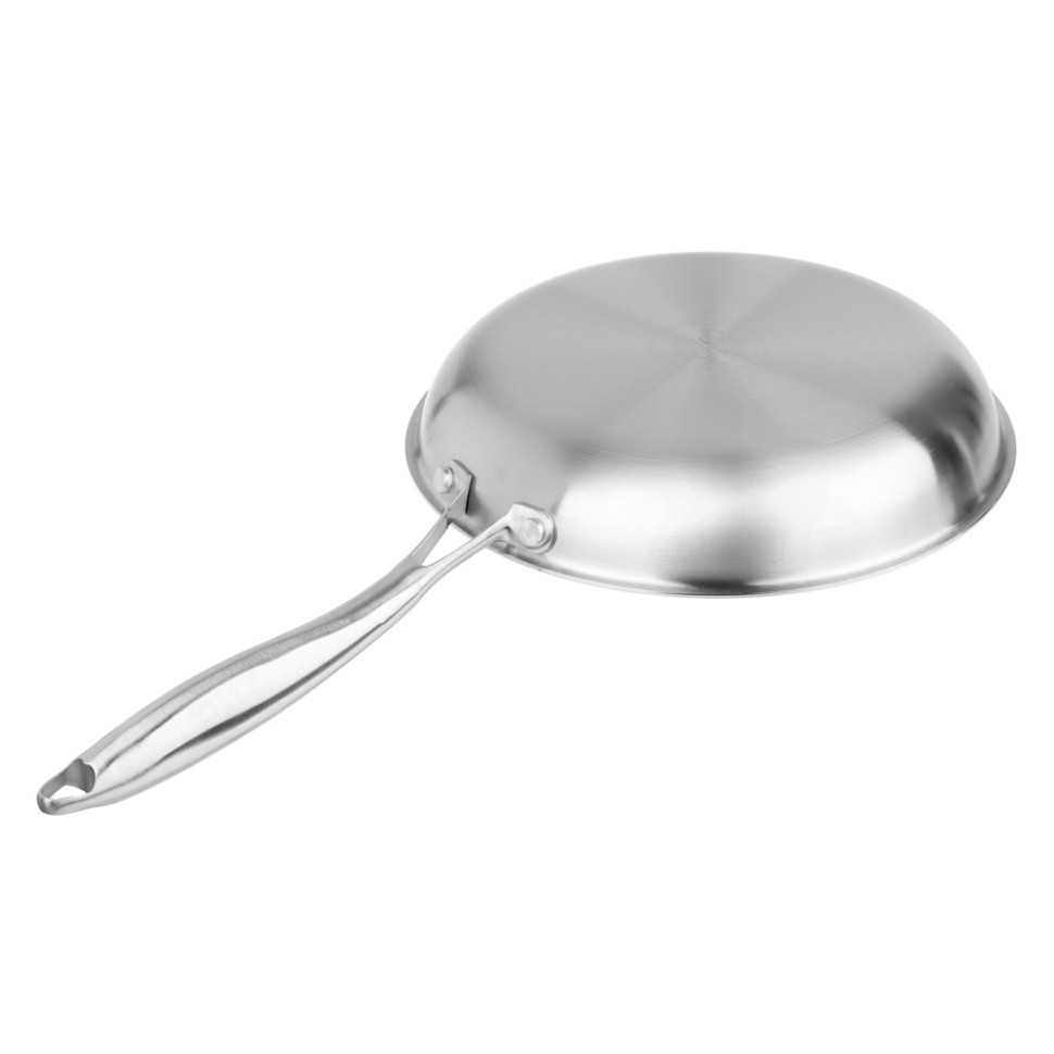 Сковорода SATOSHI Савона Triply 3-х слойная 24х4,3см, нерж.сталь 18/10, антиприг.покр. "соты", инд