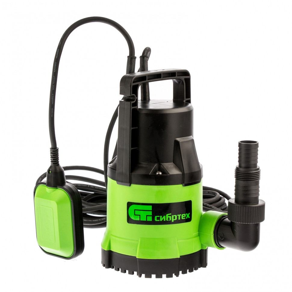 Насос дренажный для чистой воды Сибртех СДН300-5, 300 Вт, напор 6,5м, 6500 л/ч/