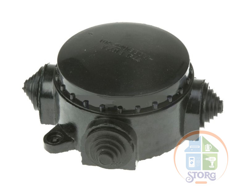 Коробка КЭМ 1-10-4 М, карболит, 10А, IP44, четырехрожковая, 78*54*113 (сделано в Беларусии)