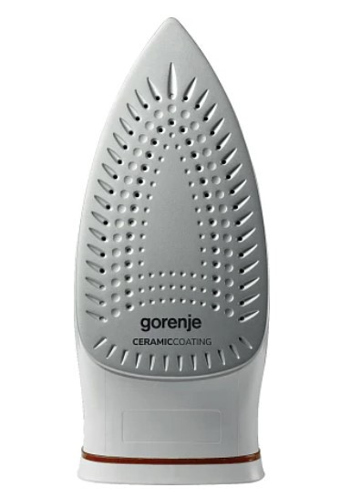 Утюг паровой GORENJE SIH2200RBC, красный/белый, 2200Вт, автоотключ.uto-Off, самоочистка, керам.под