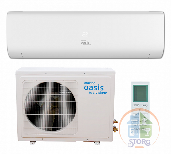 Кондиционер on-off «making Оasis everywhere» OASIS OX-9 Pro 27м², Компрессор GMCС (Тошиба)