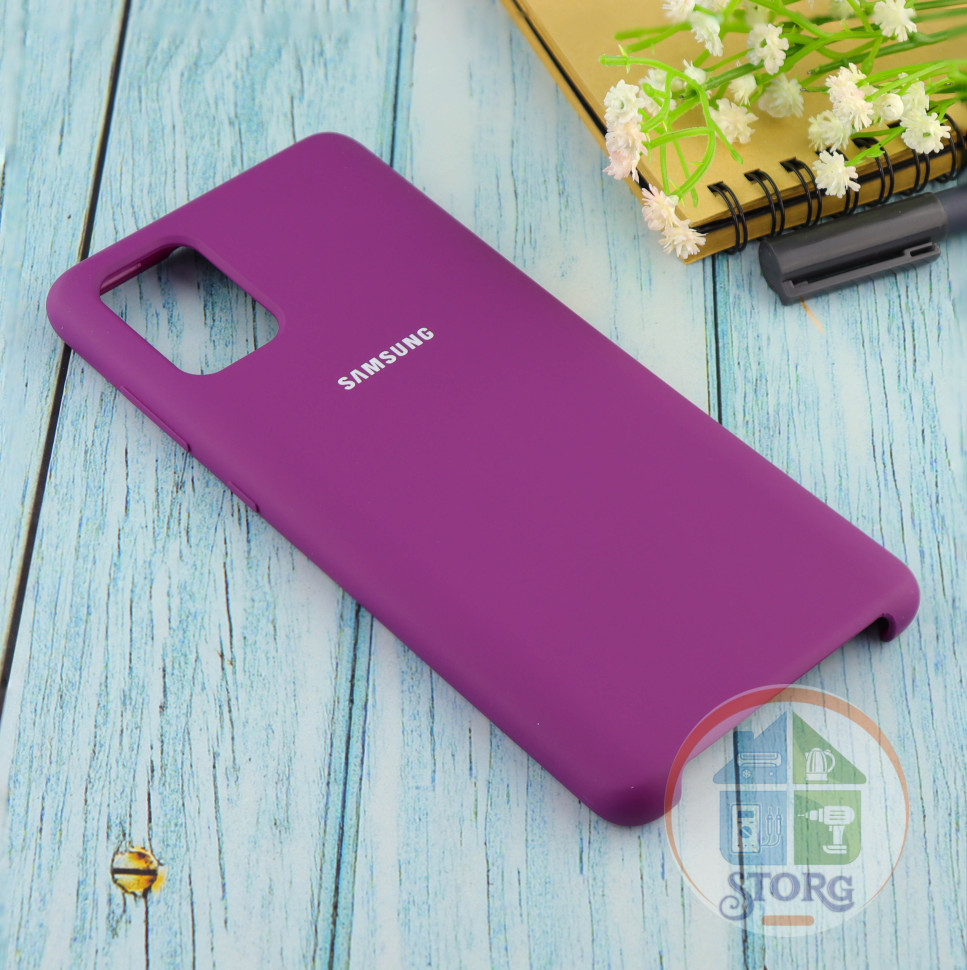Чехол Silicone case для Samsung A71 2020 фиолетовый (36)
