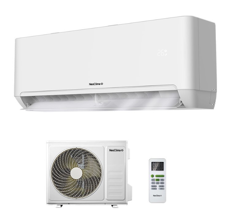 Кондиционер On-Off NeoClima PRO-HEALTH NS/NU-HAP09T ( 27м² ) от -7°до 43°С, Компрессор GMCС TOSHIBA