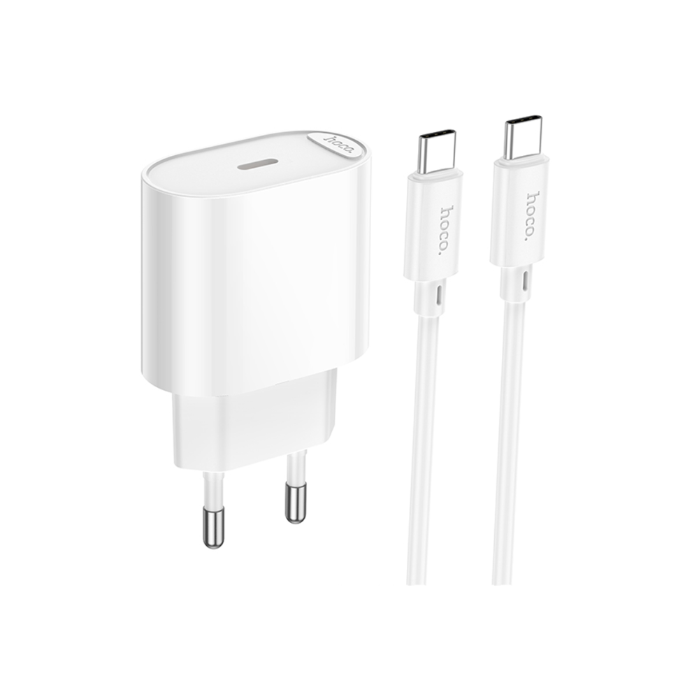 СЗУ HOCO C109A (PD20W) Fighter single port PD20W charger set (Type-c to Type-c) (EU)