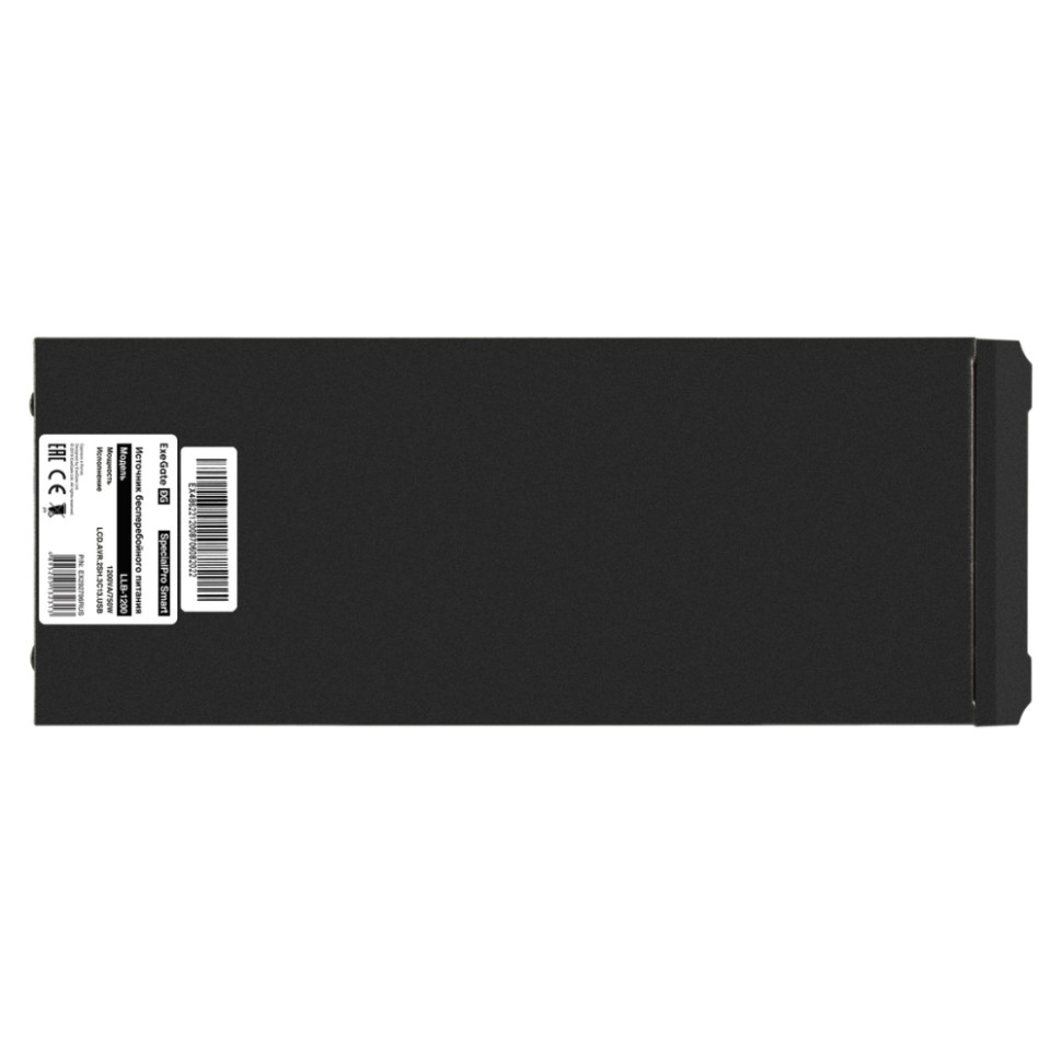 Источник бесперебойного питания ExeGate SpecialPro Smart LLB-1200.LCD.AVR.2SH.3C13.USB (1200VA/750W)