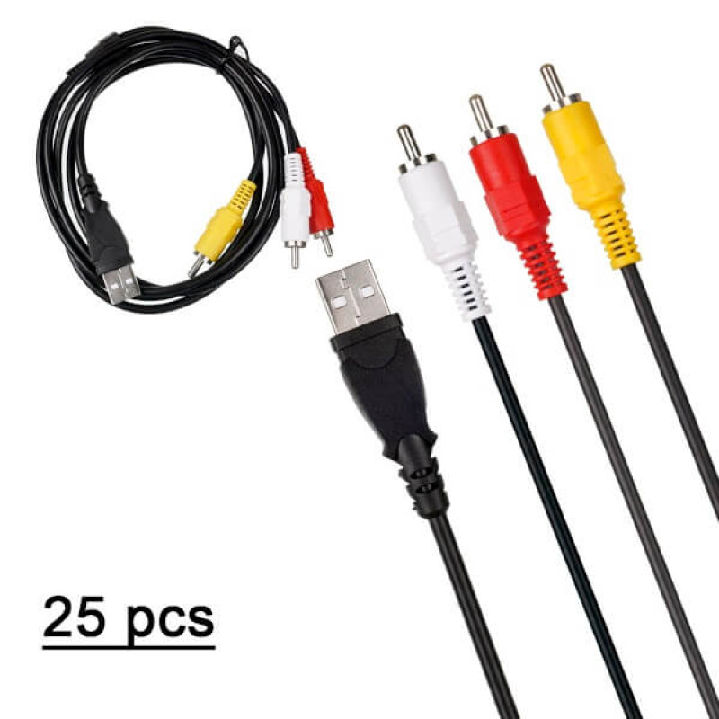 Кабель H135 USB 2.0 to 3rca 1,5м 20pcs Кабель H135 USB 2.0 to 3rca 1,5м 20pcs