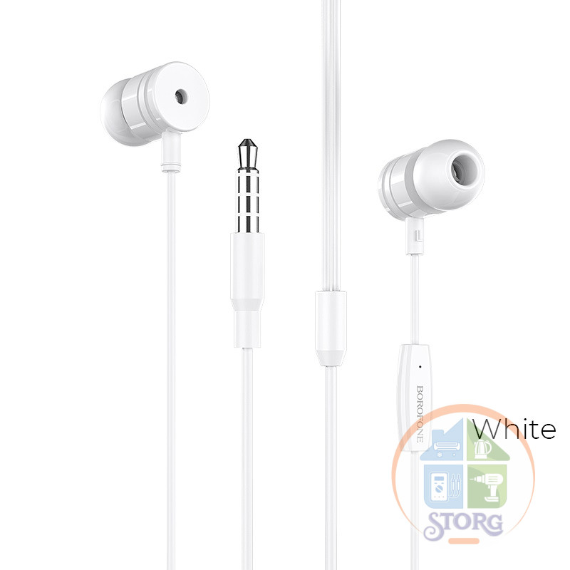 Наушники BOROFONE BM31 Mysterious universal earphones with mic (white)