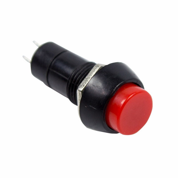 Выключатель-кнопка REXANT 250V 1А (2с) (ON)-OFF Б/Фикс Красный (PBS-11В)