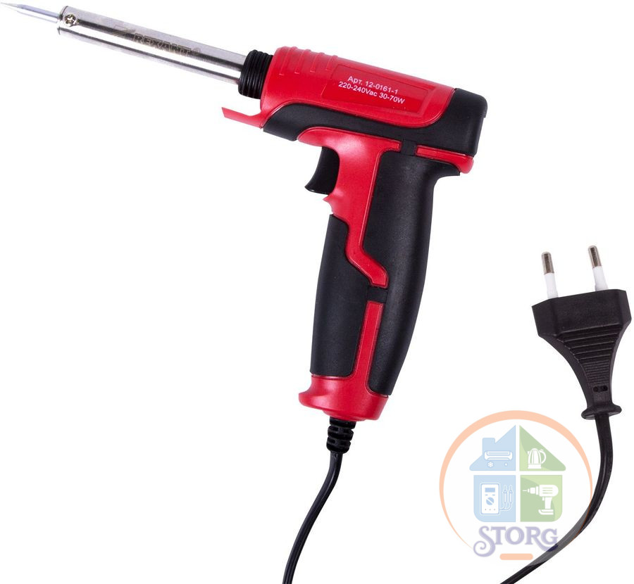 Паяльник с керамическим нагревателем импульсный REXANT (Профи) 220V/30-70Вт (ZD-722B)