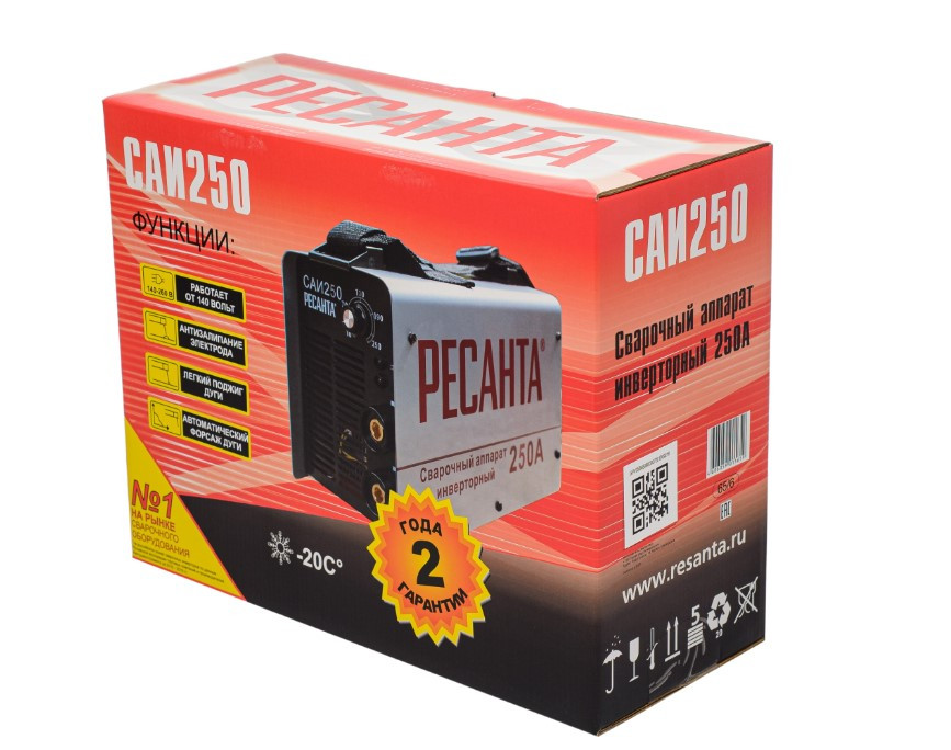 Сварочный аппарат инверторный Ресанта САИ 250 65/6