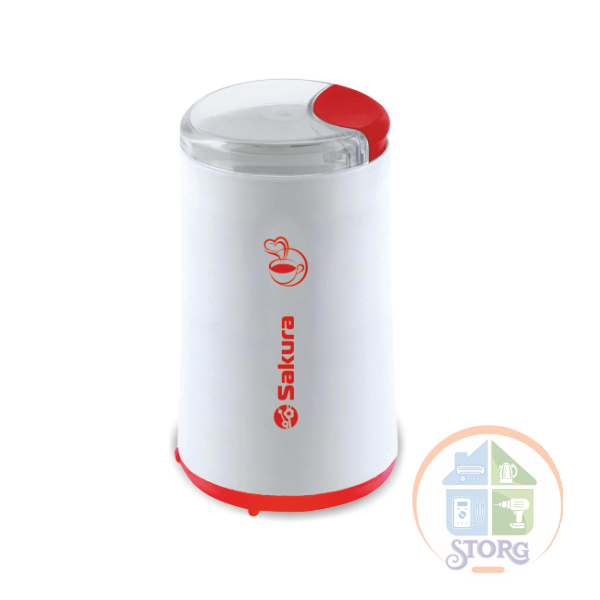 Кофемолка SAKURA SA-6158WR, 200Вт, загрузка 50г, импульсн.управл., пластик корпус, нож нерж