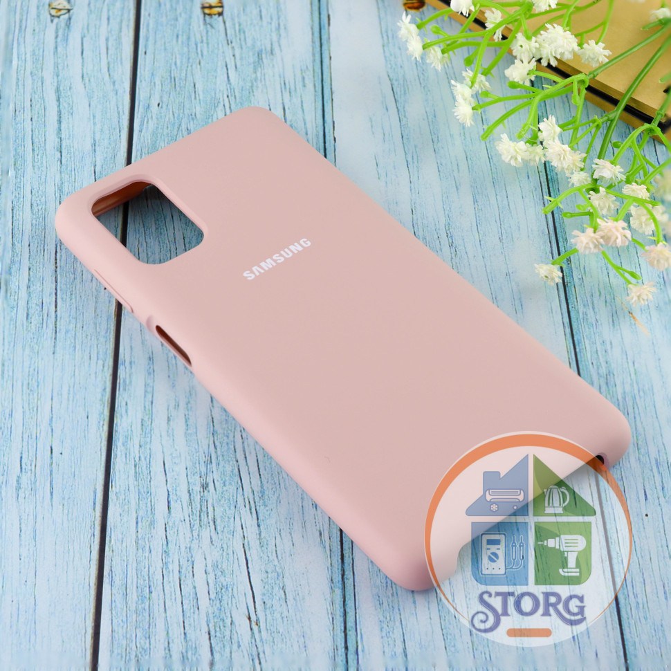 Чехол Silicone case для Samsung М51 2020 Pink Sand(19)