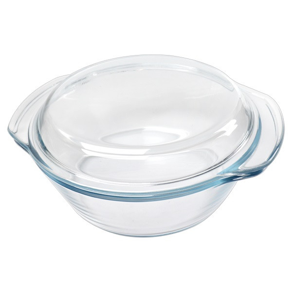 Кастрюля стеклянная с крышкой SAKURA SA-CR01-1000, 1 л, жаропрочное стекло