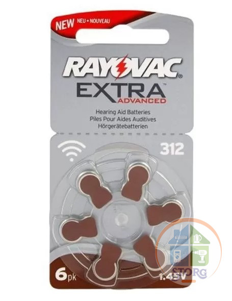 Элемент питания RAYOVAC ZA312/6BL