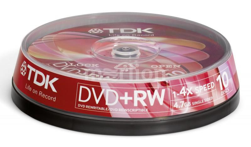 TDK DVD-RW 4,7 GB 4x CB/10