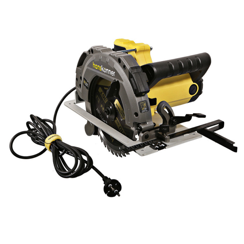 Пила дисковая циркулярная Hanskonner HCS50210, 2100Вт, ТПД 210х30мм, 75мм, константная эл-ка, LED