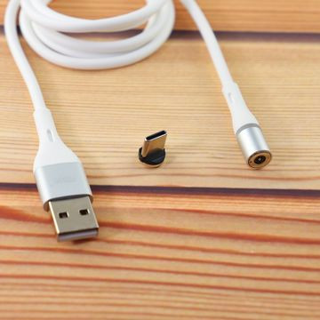 Кабель USB MRM-360t Type-C Силиконовый 1200mm (магнитный 360 градусов)
