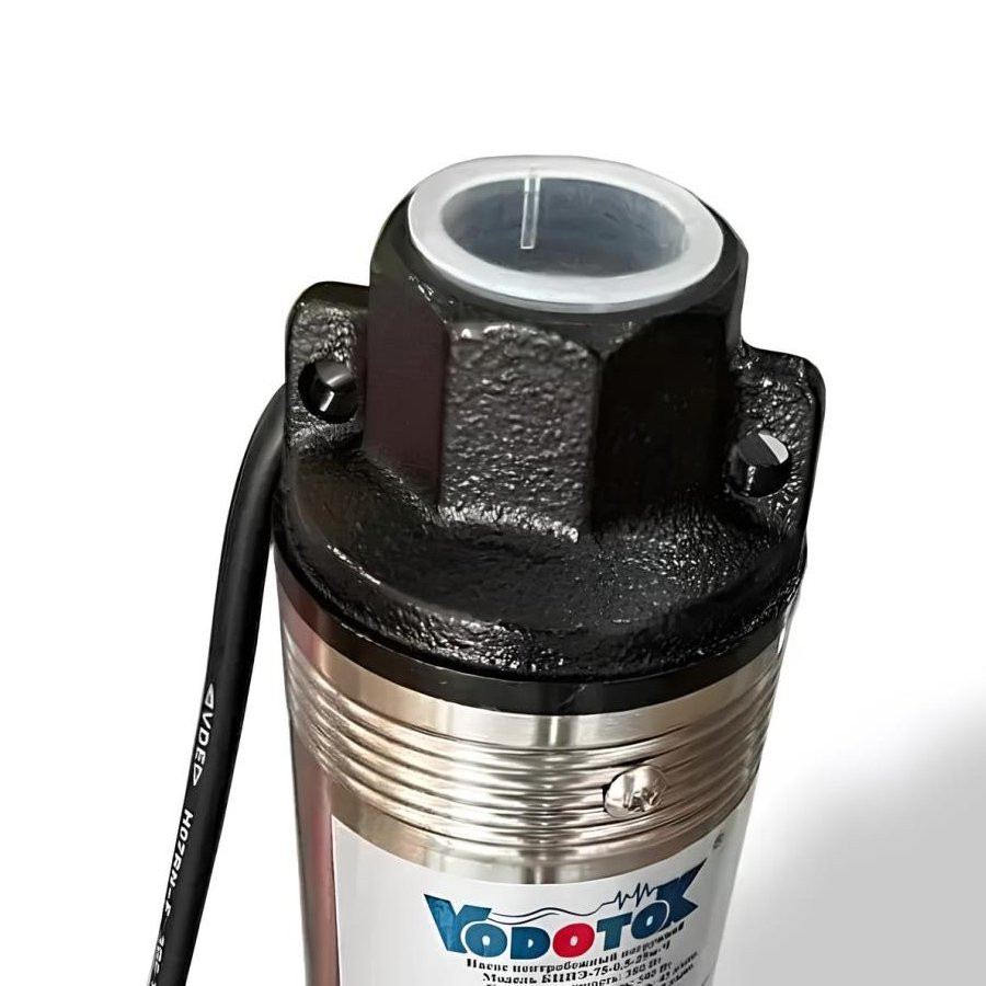 Насос погружной глубинный для скважины "Vodotok" БЦПЭ-85-1,2-40м-Ч, 1200Вт, высота подъема 62м