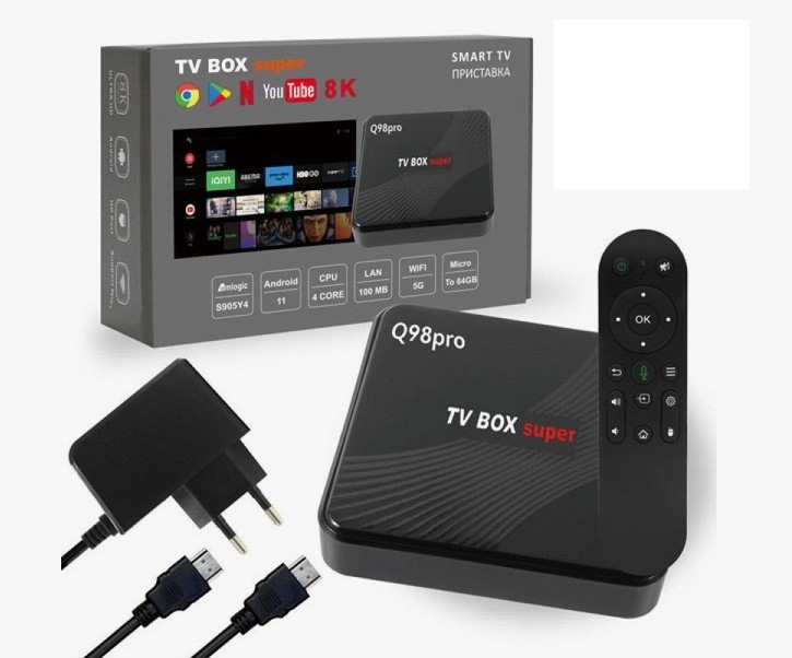 Андройд Приставка SMART TV Q98pro TV BOX 2G+16G (R69)