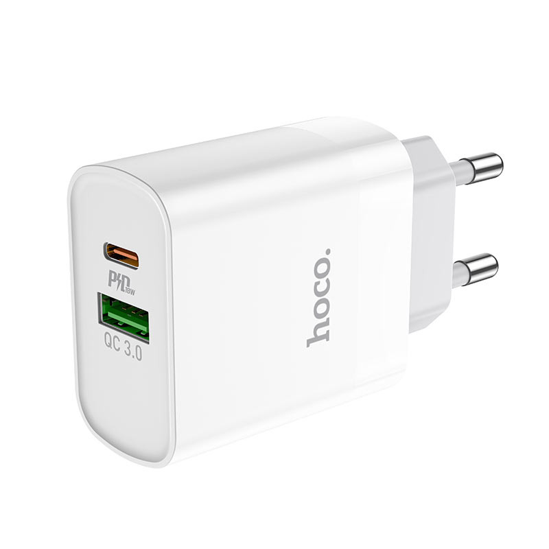 СЗУ Hoco C80A Rapido PD20W+QC3.0 charger(EU) (white)