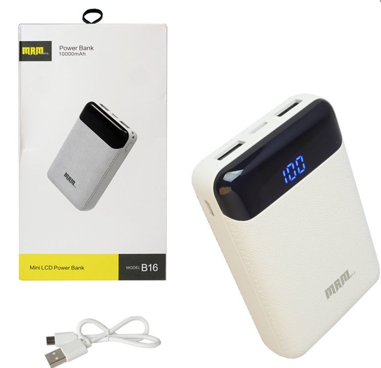 Внешний АКБ (Power bank) MRM B16  10000mAh white (10pcs)
