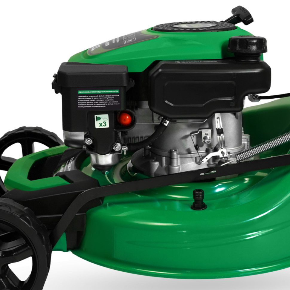 Газонокосилка бензиновая ELECTROLITE GL 460P, 4-х такт, одноцил., 5 л.с, шир. 46 см, стальная дека