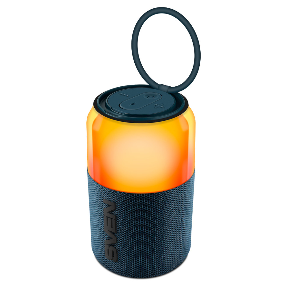 Портативная Bluetooth колонка SVEN PS-130 blue (10 Вт, USB, Bluetooth, питание от USB/аккумулятора)