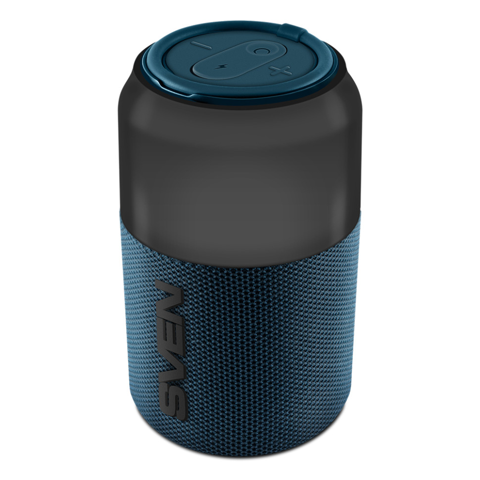 Портативная Bluetooth колонка SVEN PS-130 blue (10 Вт, USB, Bluetooth, питание от USB/аккумулятора)