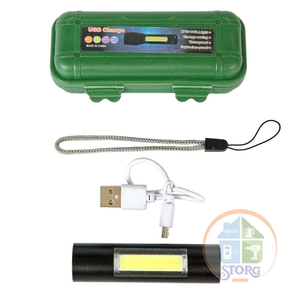 Светодиодный аккумуляторный USB фонарь GLANZEN UFL-0300-519B