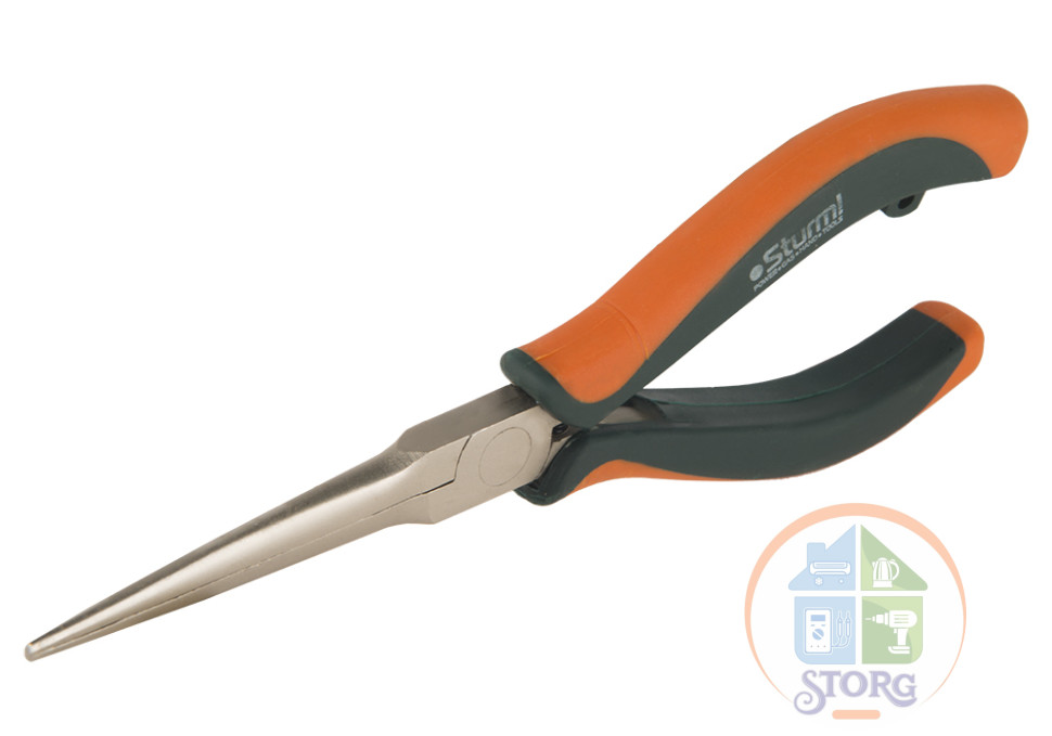Тонкогубцы Sturm! (Profi mini) 1030-05-8-160, 150 м, двухкомпонентные рукоятки, пружинный механизм
