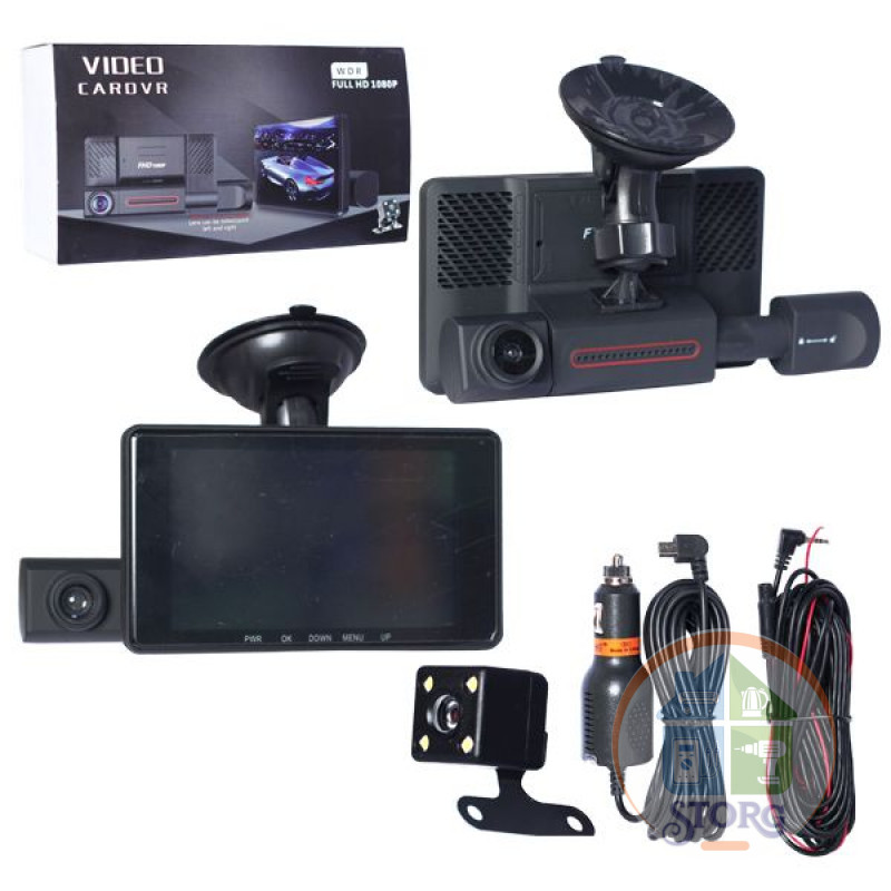 Авто-видеорегистратор T661 с 3-мя камерами IPS 1/4" CMOS, High-Definition (HD) 5М