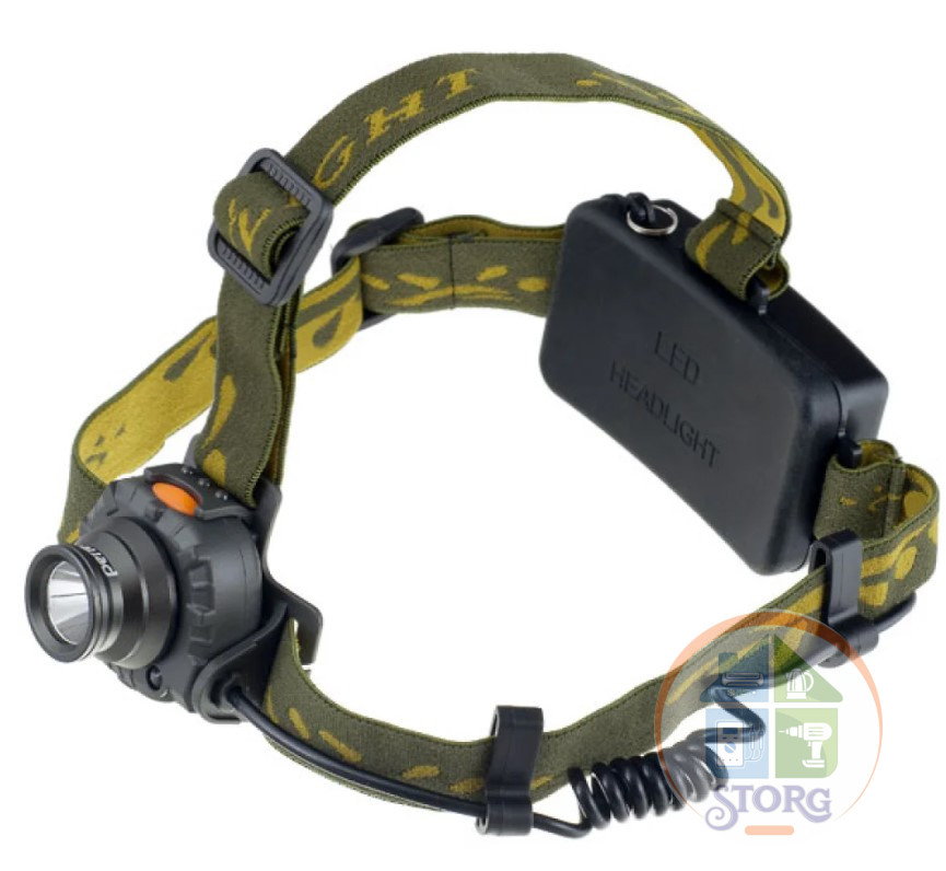 Фонарь налобный светодиодный Perfeo LT-065-A, 150LM, аккумулятор 18650+3*AAA, Sensor, 3 режима