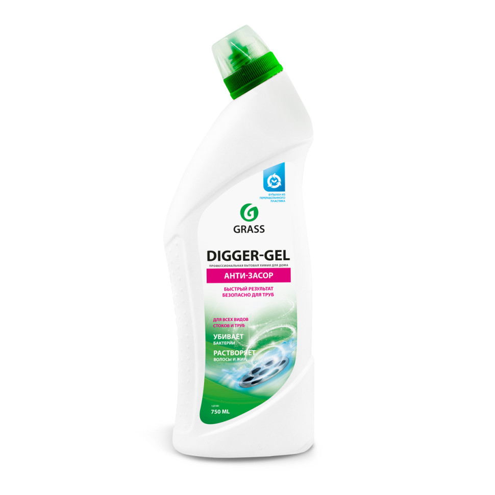 Средство для чистки труб Грасс "Digger-Gel", 750 мл